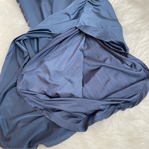 Veronica Beard Blue Merrith Fluid Jersey Knit Asymmetrical Dress - Picture 16 of 16